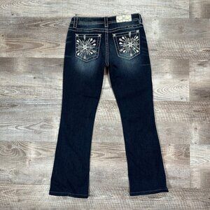 Miss Me Chloe Boot Cut Jeans Women's Size 28 x 28" Denim Embellished